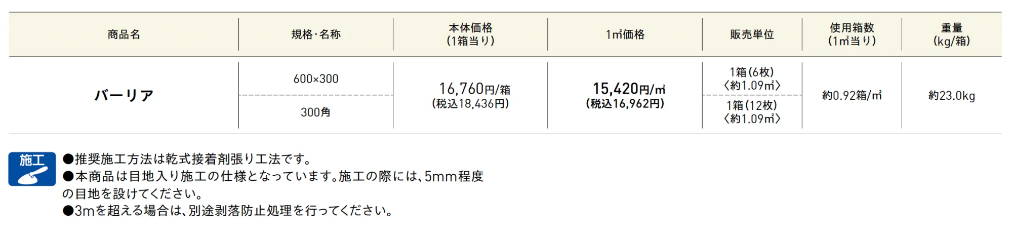バーリア(張材)【2025年版】_価格_1