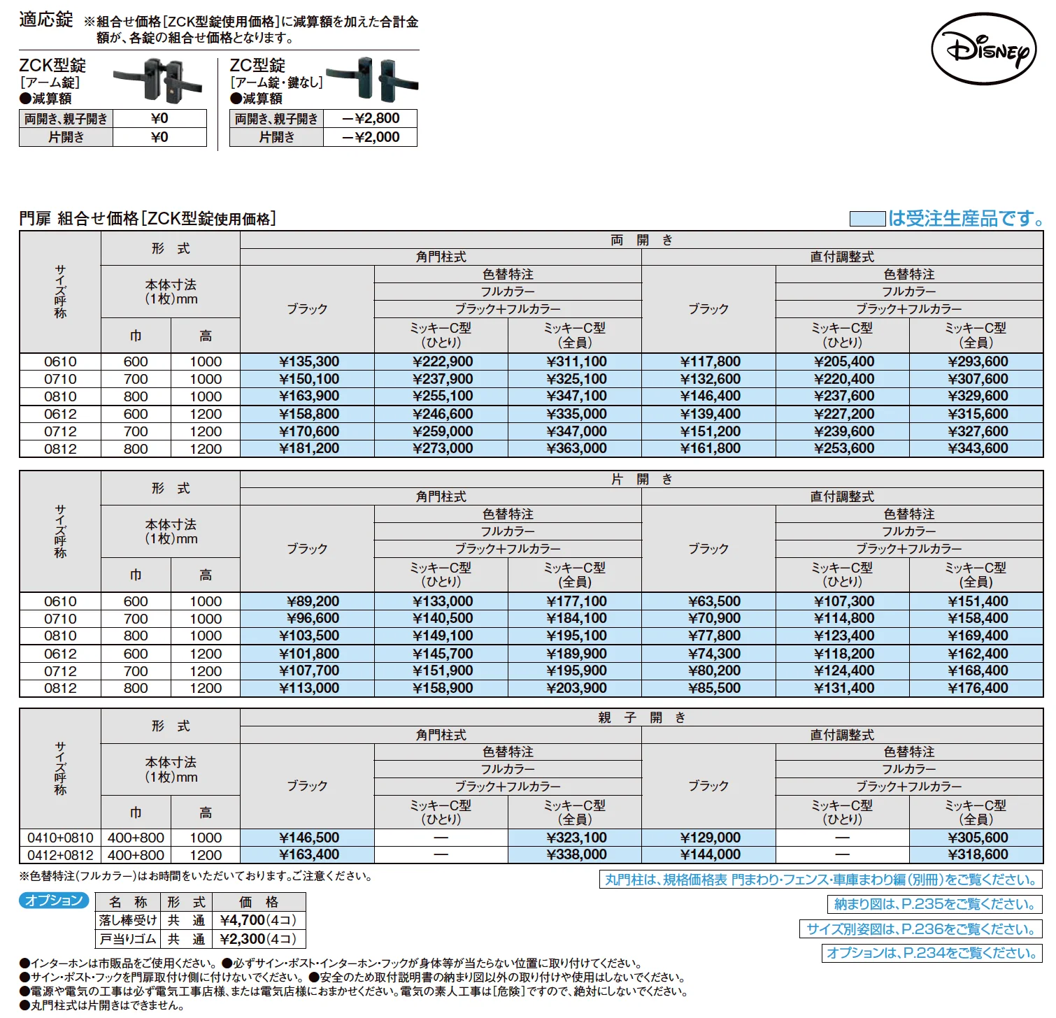 ディズニー門扉 ミッキーA型【2023年版】_価格_1