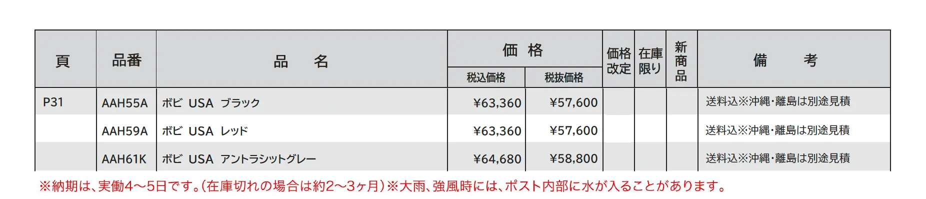 ボビUSA_価格_1