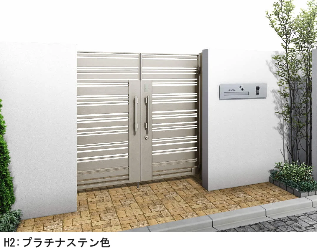 YKK APの「〔ピタットKey システム〕電気錠付 シャローネ 門扉シリーズ SA04型【2024年版】」