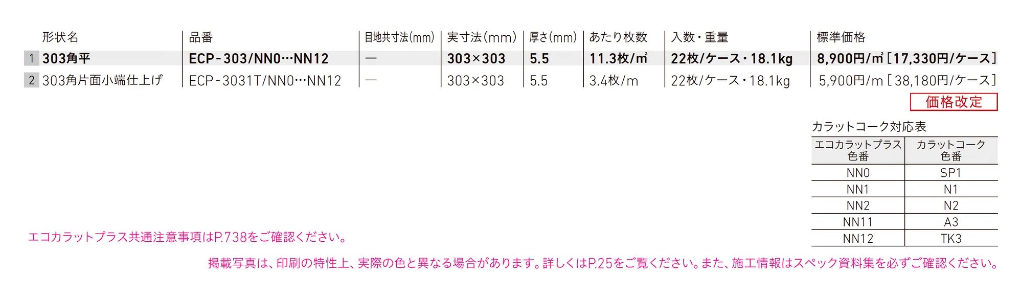 エコカラットプラス ファインベース_価格_1
