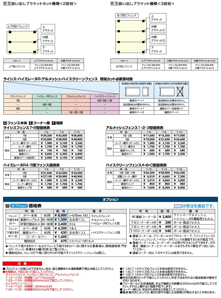 アルミ多段柱【2023年版】_価格_2