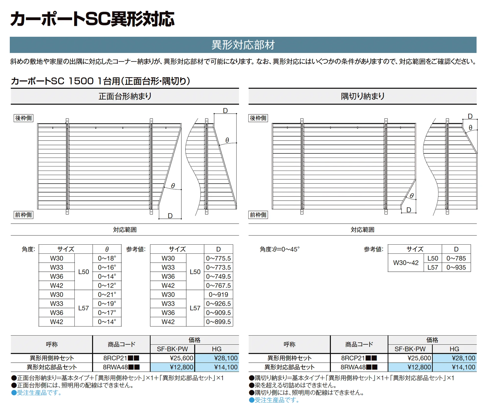 カーポートSC 1500 1台用 梁延長_価格_16