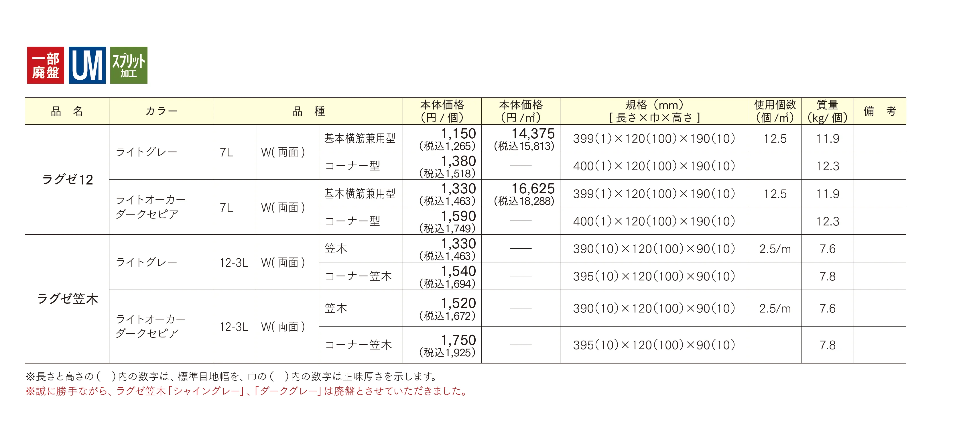 ラグゼ12_価格_1