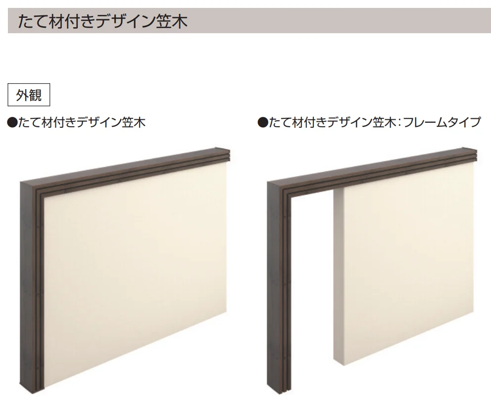 三協アルミの「フィオーレ/笠木・たて材付き笠木【2023年版】」のサブ画像1
