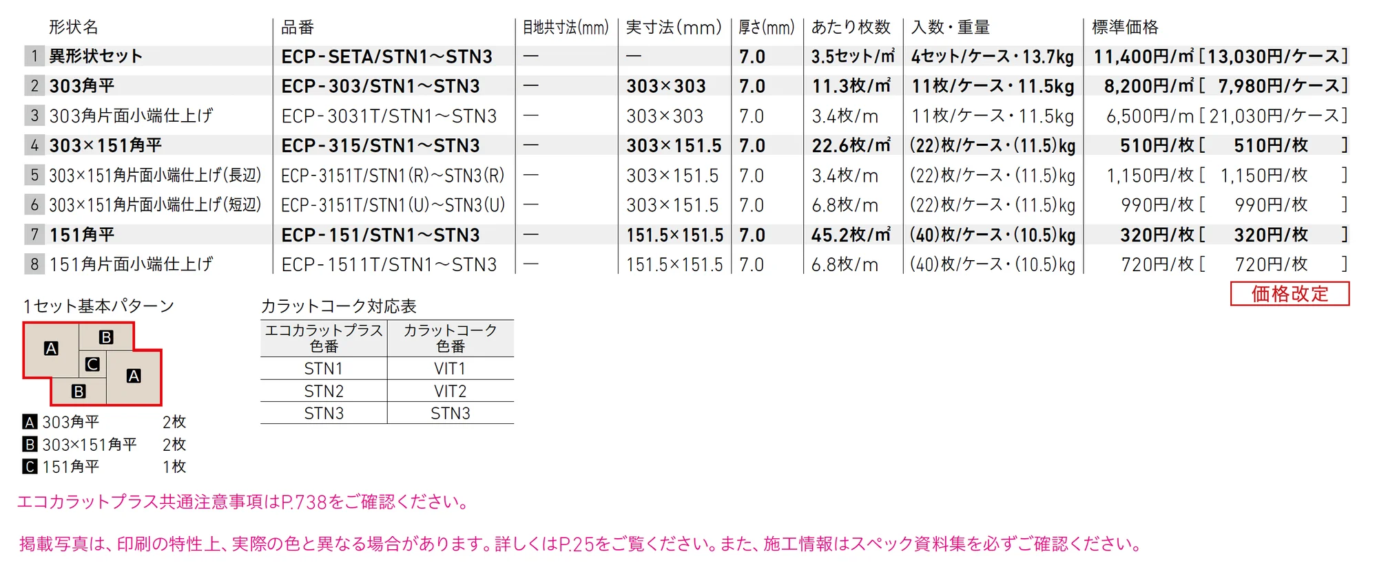 エコカラットプラス ストーンⅡ_価格_1