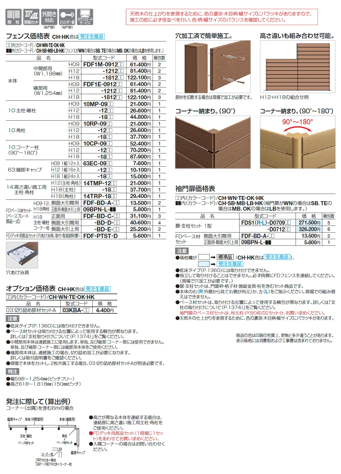 ファンデッキ FDフェンス１型/袖門扉1型【2025年版】_価格_1