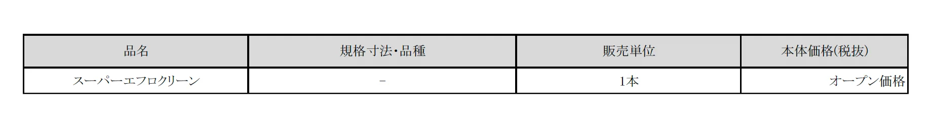 スーパーエフロクリーン【2025年版】_価格_1