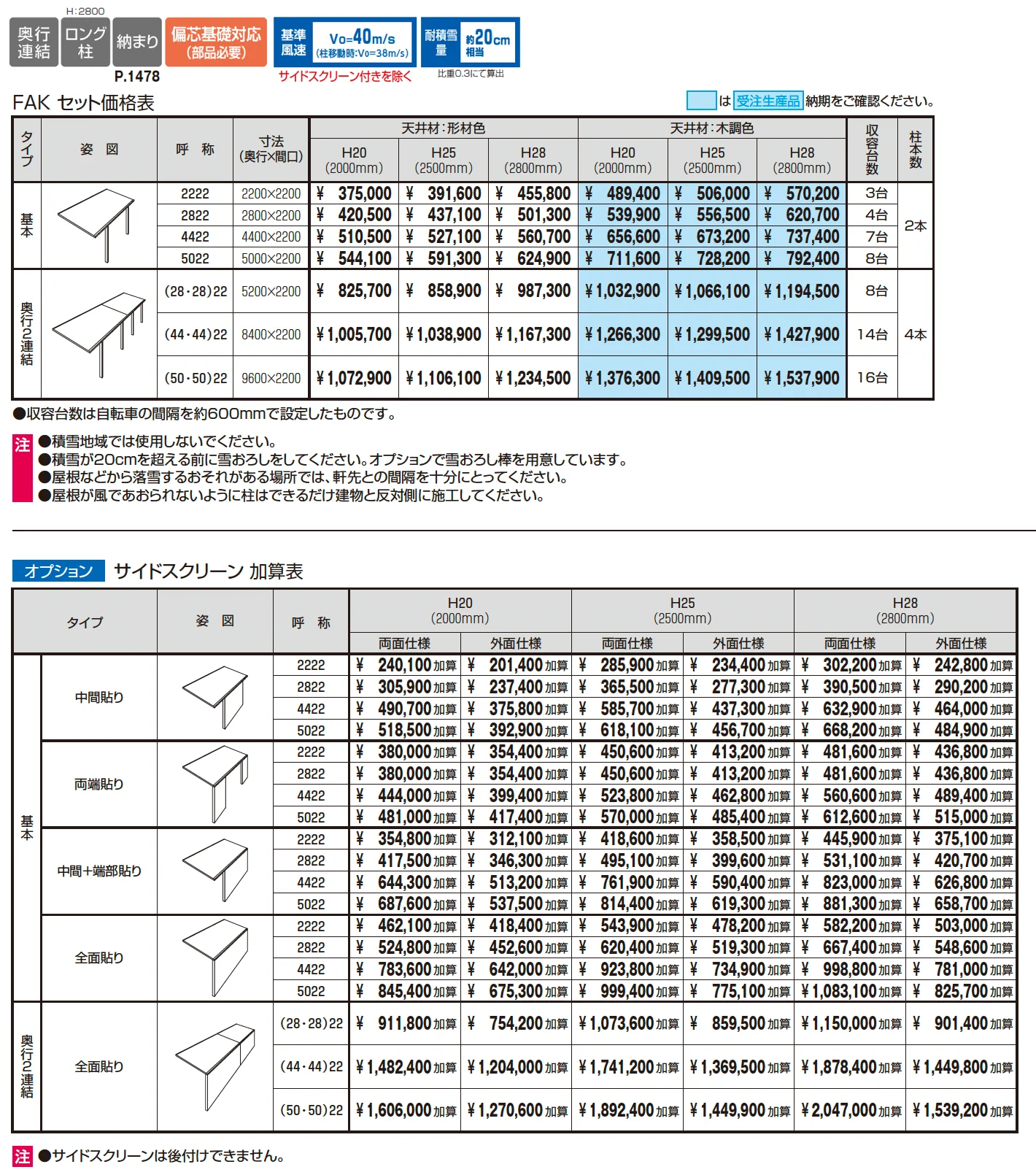カーポート FⅡ(ミニタイプ)【2025年10月価格改訂版】_価格_1