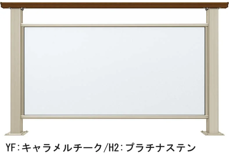 YKK APの「ルシアス デッキフェンス B04型 ポリカパネルタイプ【2025年版】【廃番】」のサブ画像3