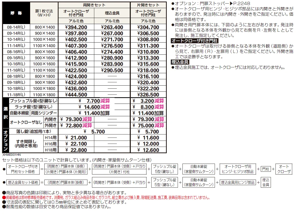 〔共用門扉〕シンプレオ 門扉4型【2024年版】_価格_1