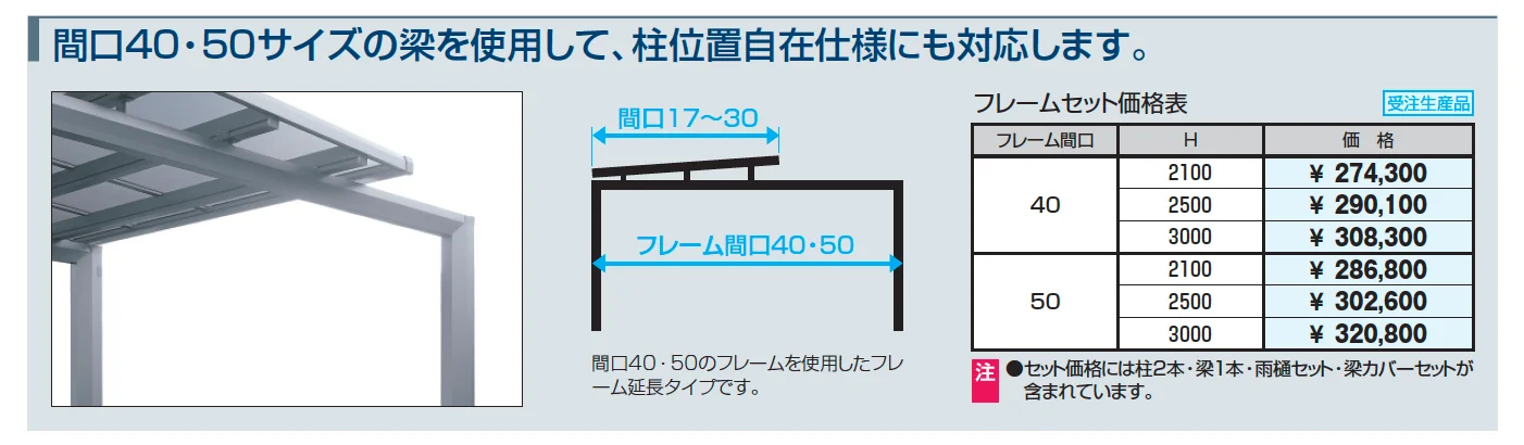 レイロード 両支持タイプ(合掌仕様) 傾斜基本ユニット_価格_2