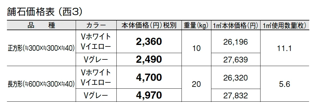 舗石【2024年版】_価格_5