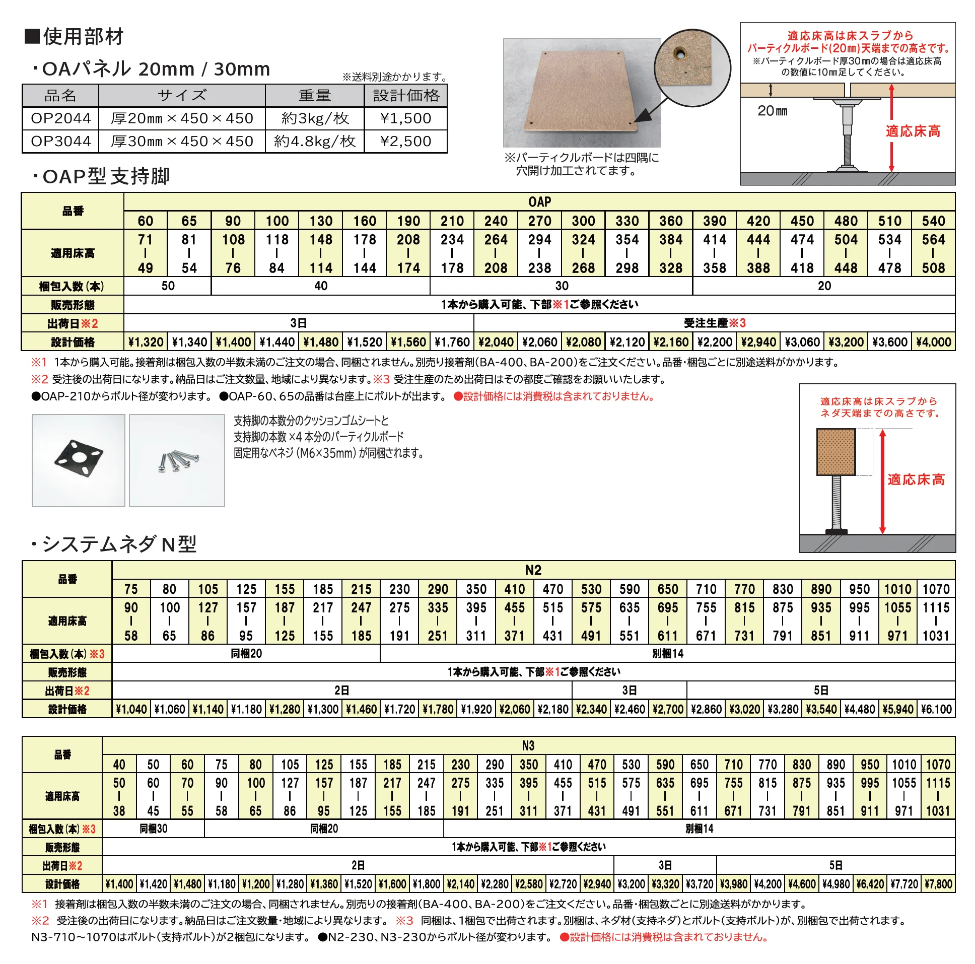 スラブロックシステム OAPタイプ_価格_1