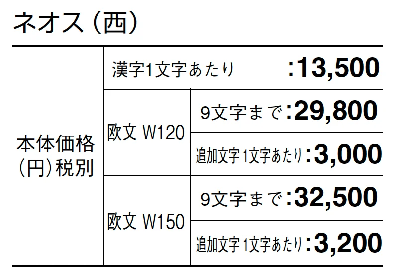 ネオス【2024年版】_価格_2
