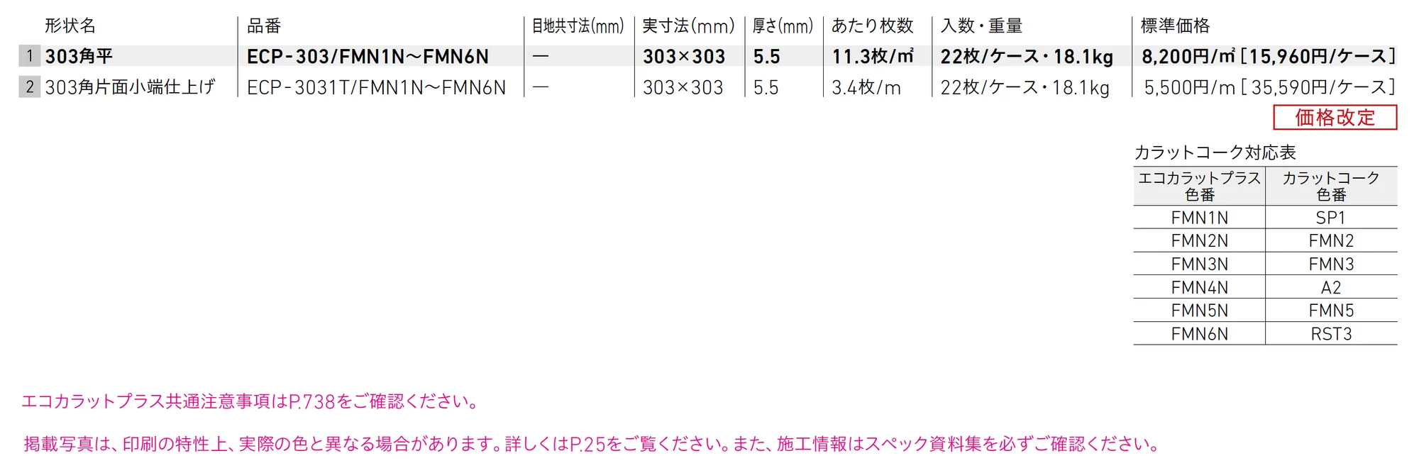 エコカラットプラス フェミーナ_価格_1