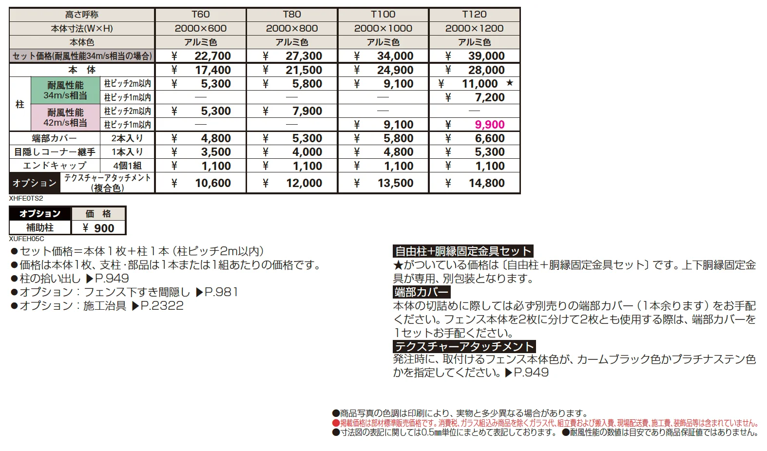 シンプレオ フェンスTS2型 たてスリット【2024.6月発売】【2024年版】_価格_1