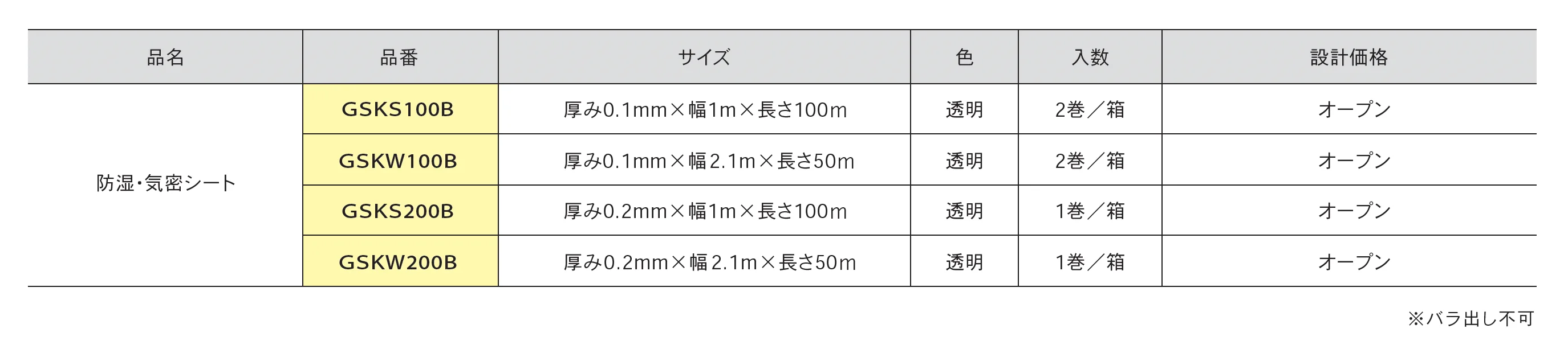 防湿・気密シート_価格_1