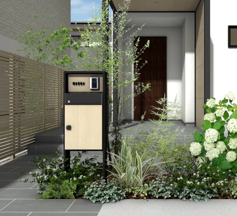 タカショー | 宅配ポスト De-Plus 門柱【2025年版】 | 建材サーチ