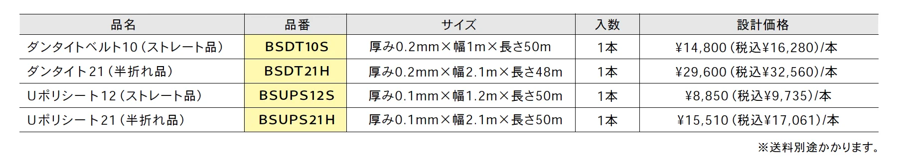 ダンタイト/Uポリシート【2025年版】_価格_1