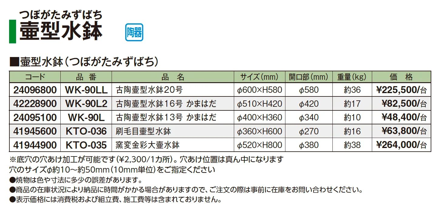壺型水鉢_価格_1