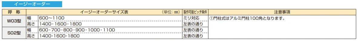 〔共用門扉〕ルシアス 門扉W03型【2023年版】_価格_2