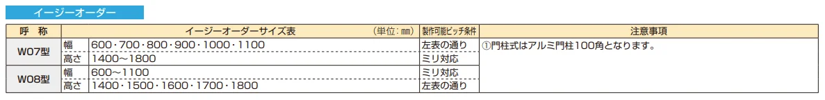 電気錠付共用門扉 ルシアス 門扉W07型 【2022年版】_価格_5