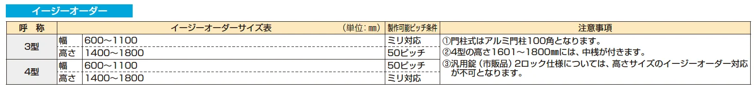 〔通用口用共用門扉〕シンプレオ 門扉3型 【2022年版】_価格_5