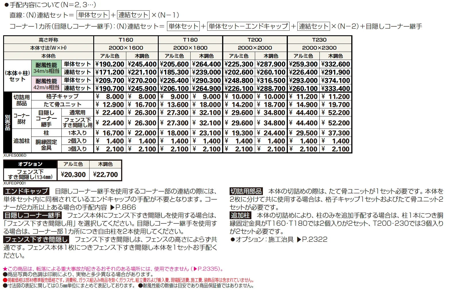 ルシアス スクリーンフェンスS06型【2024年版】_価格_1