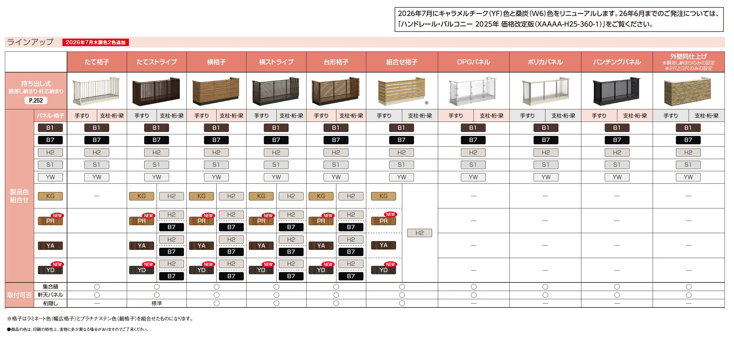 ルシアス バルコニー 持ち出し式_バリエーション_1