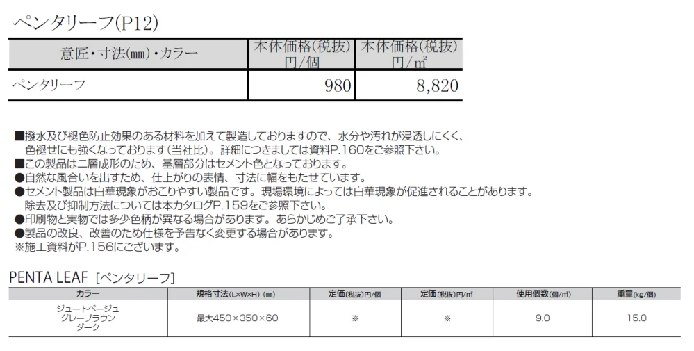 ペンタリーフ【2024年版】_価格_1