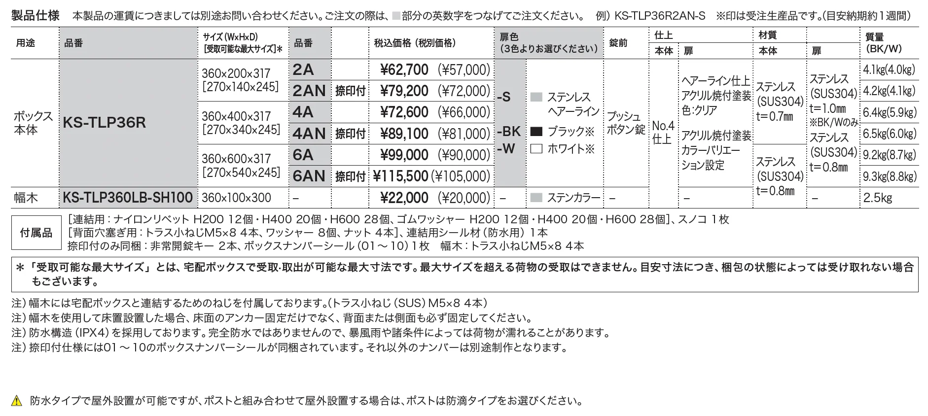 Nasta Box プチ宅 W360_価格_1