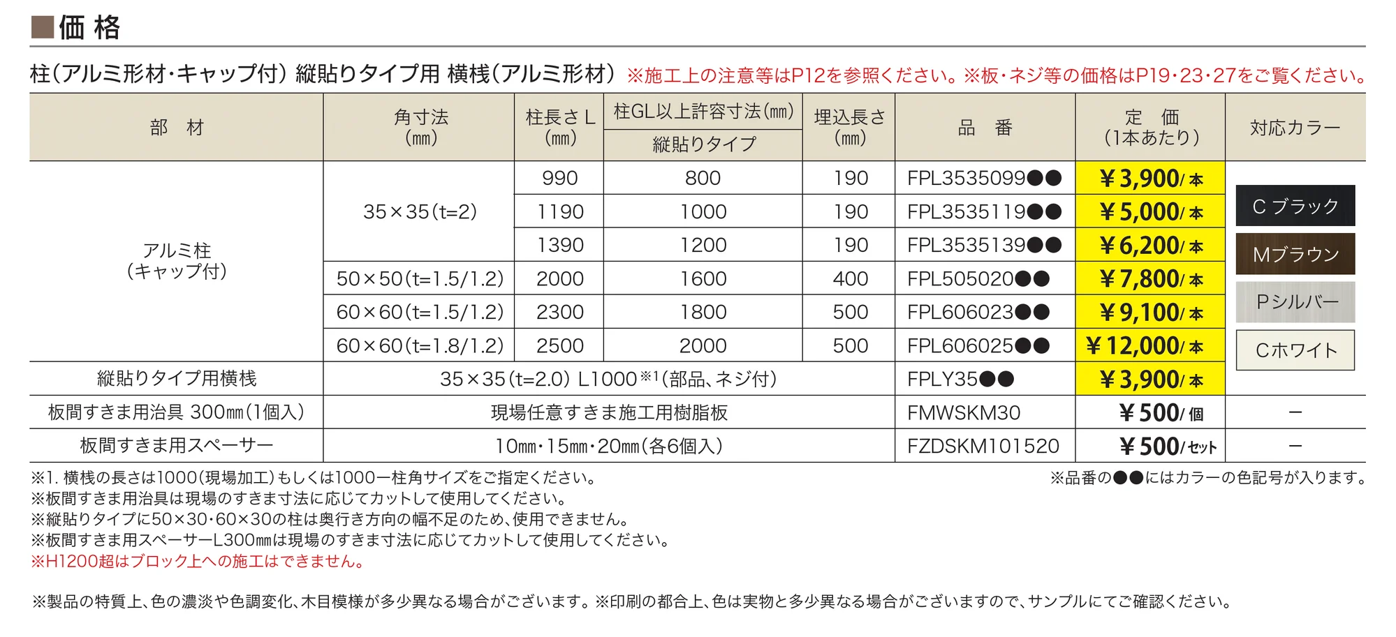 マイティウッド 縦貼りタイプ_価格_1