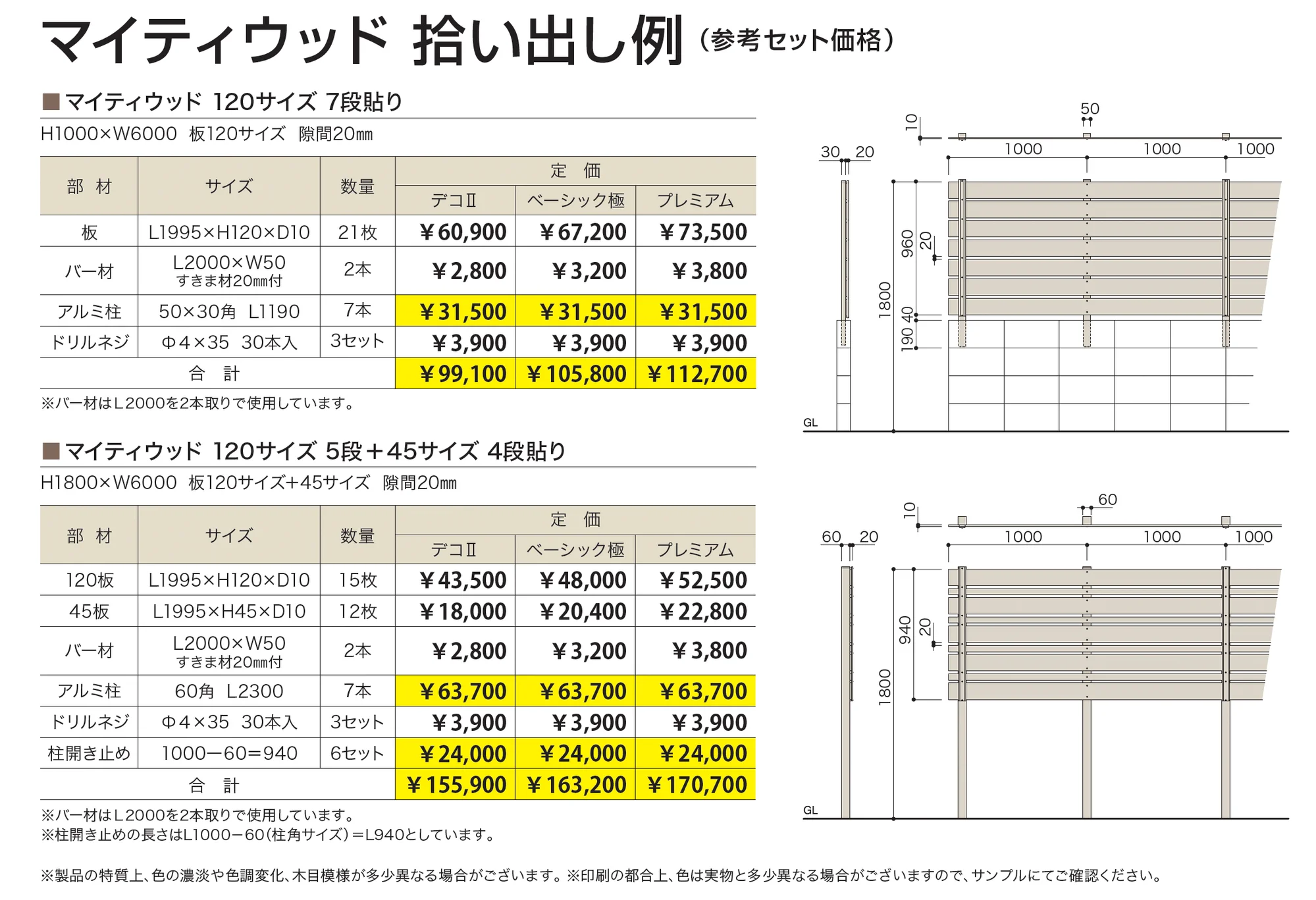 マイティウッド ベーシック極_価格_3