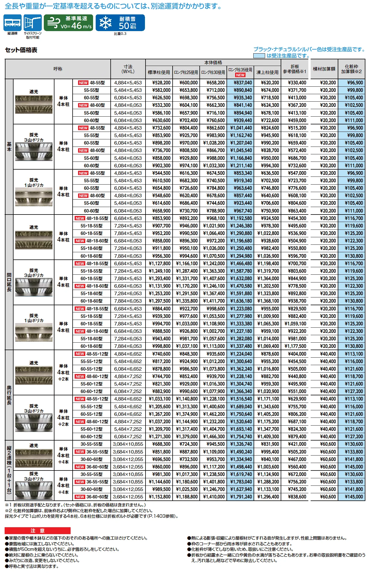 カーポートSW 1500タイプ 2台用【2025年版】_価格_1