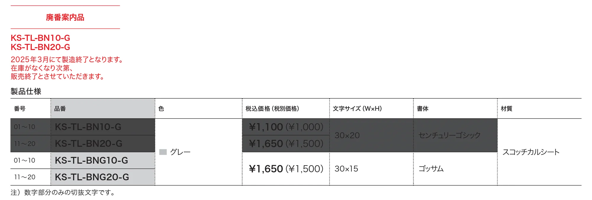 ボックスナンバー 宅配ボックス用_価格_1
