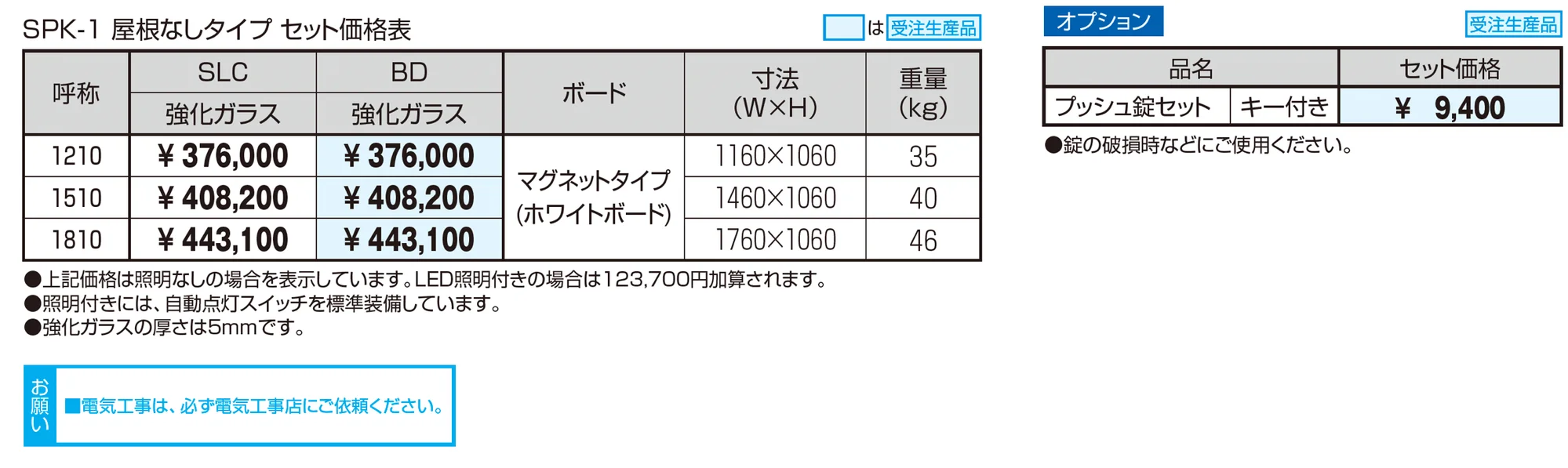 ユニット掲示板 SPK-1型 (屋根なしタイプ/H10)_価格_1
