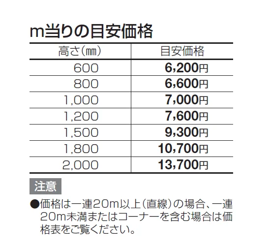 スチールメッシュフェンス EMF1F型【2024年版】_価格_1