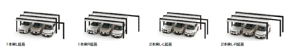 LIXILの「カーポートSC 3台用 梁延長【2023年版】」のサブ画像2