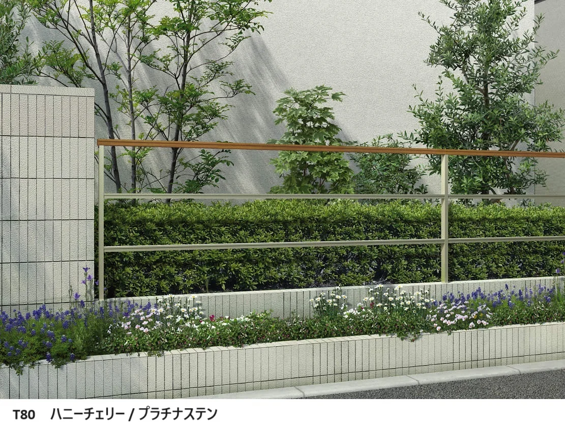 YKK APの「ルシアス フェンスLite A03型　横格子2本【2024年版】」