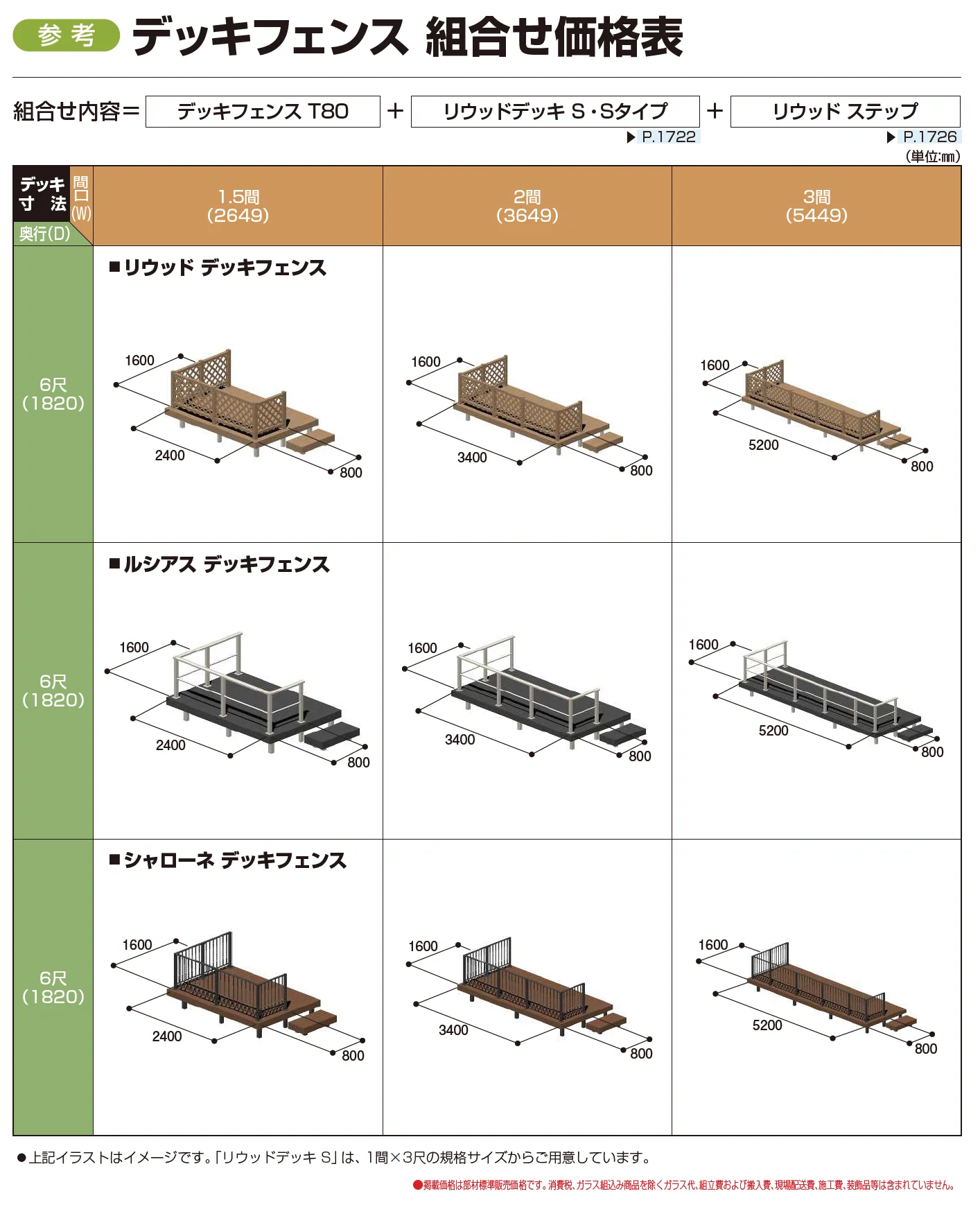 ルシアス デッキフェンス X01型_価格_4