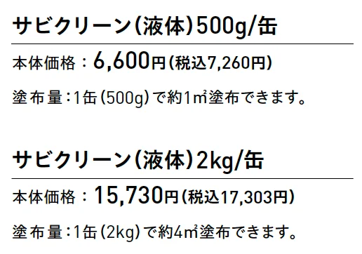 サビクリーン【2025年版】_価格_1