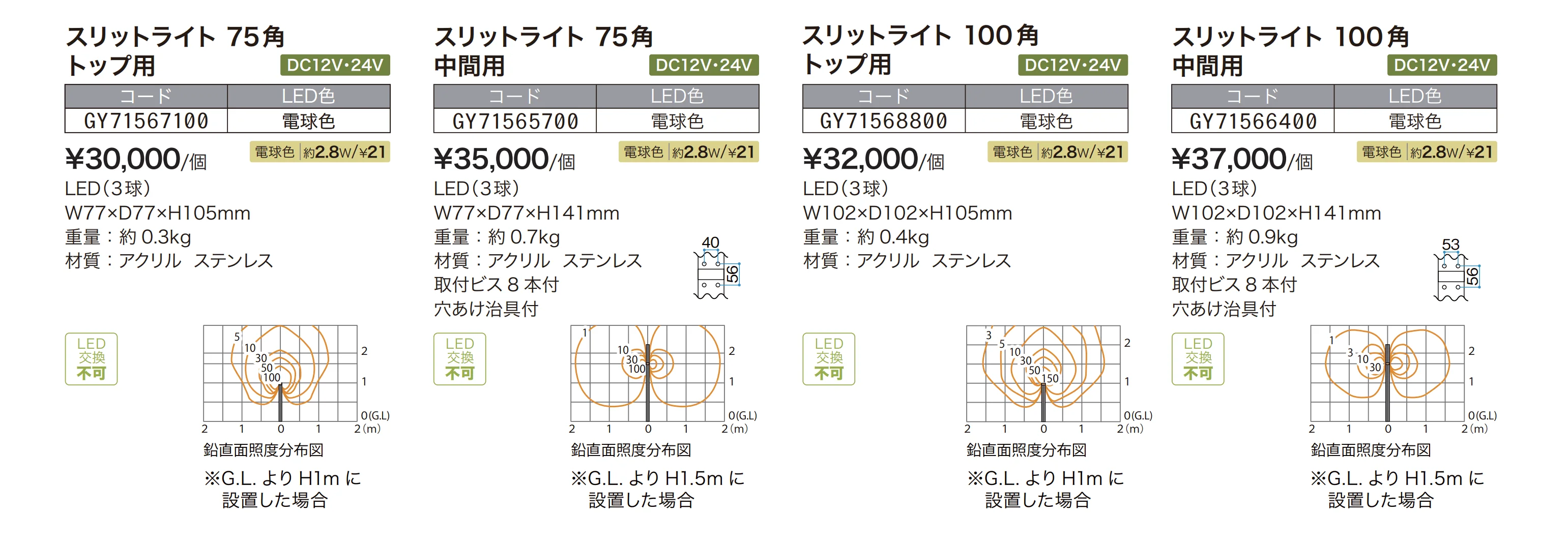 スリットフェンス用ライト_価格_1