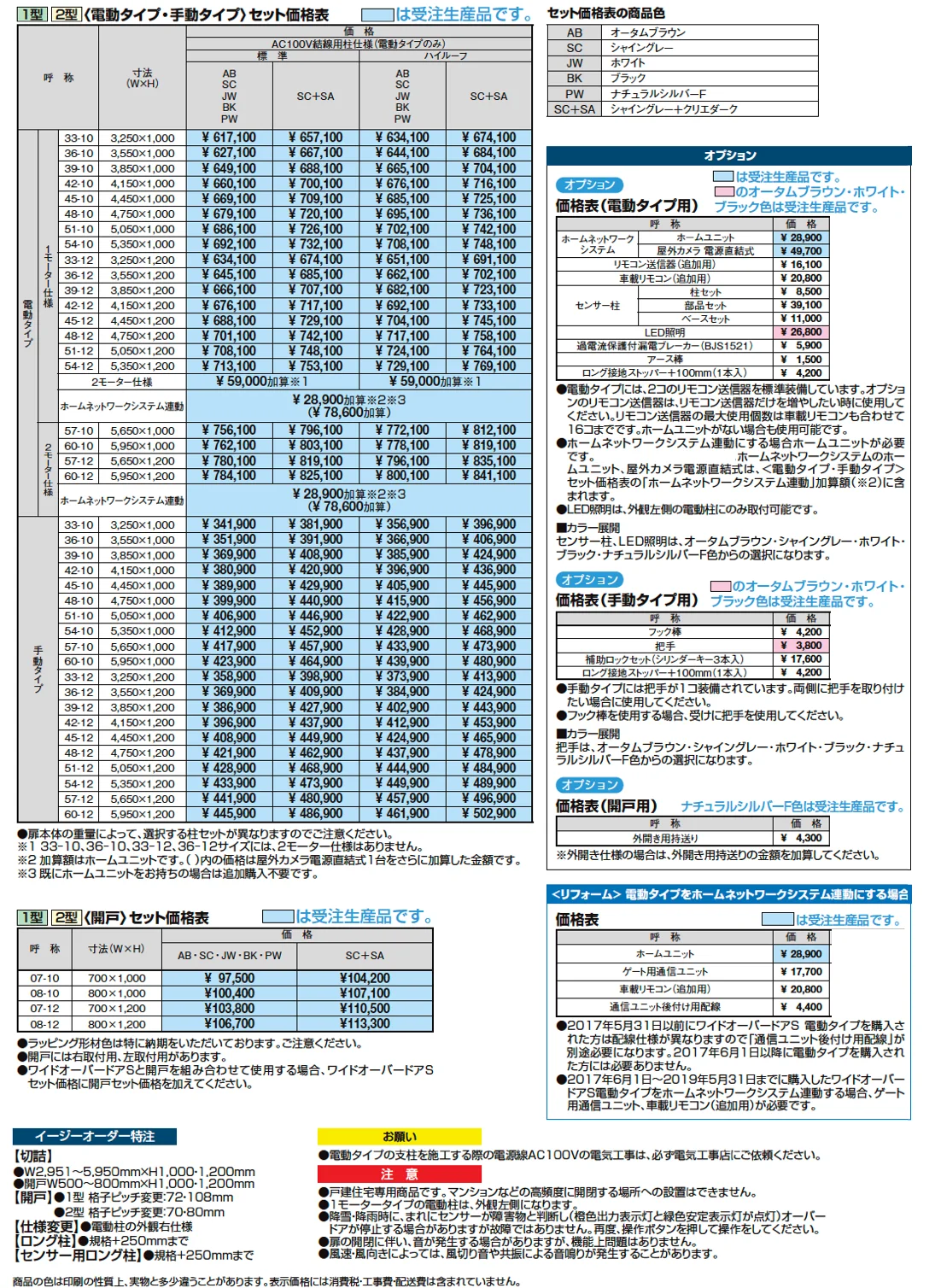 ワイドオーバードアS1型【2024年版】_価格_1