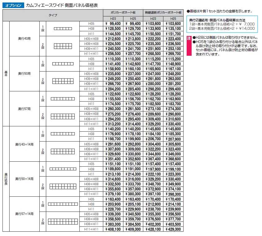 カムフィエースワイド(側面パネル)【2024年版】_価格_1