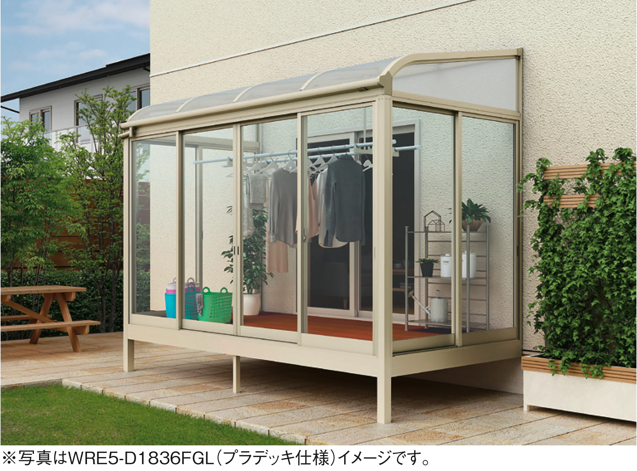 大仙の「ソレイドテラス囲い ノーマルサッシ(ランマなし)【床仕様】」