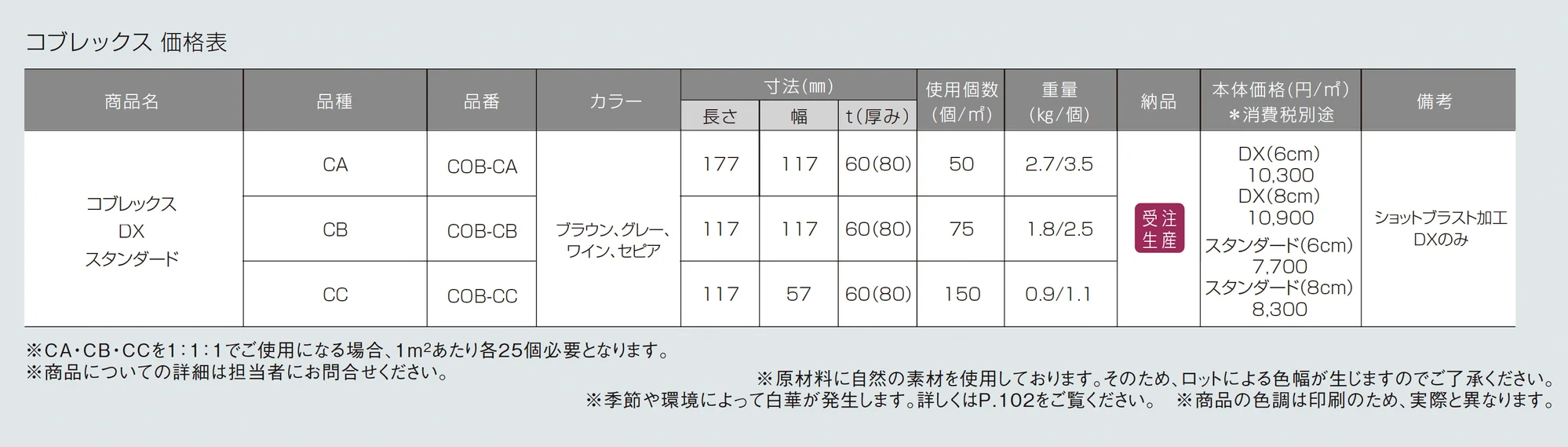 コブレックス_価格_1