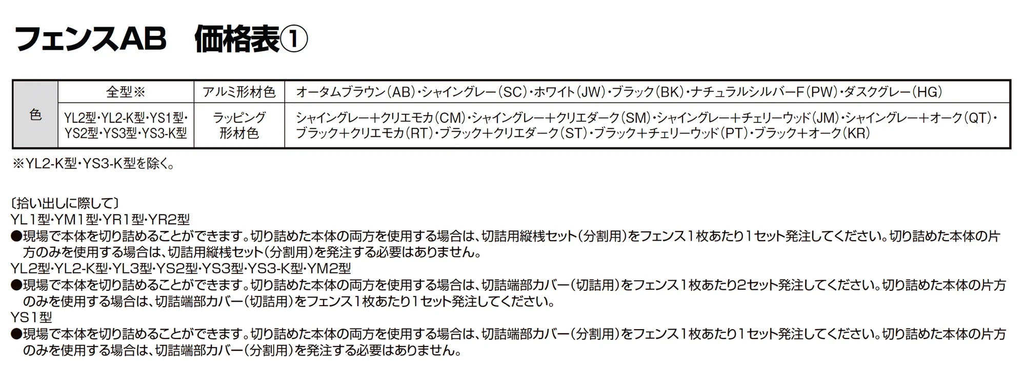 フェンスAB 多段柱(3段柱)_価格_3