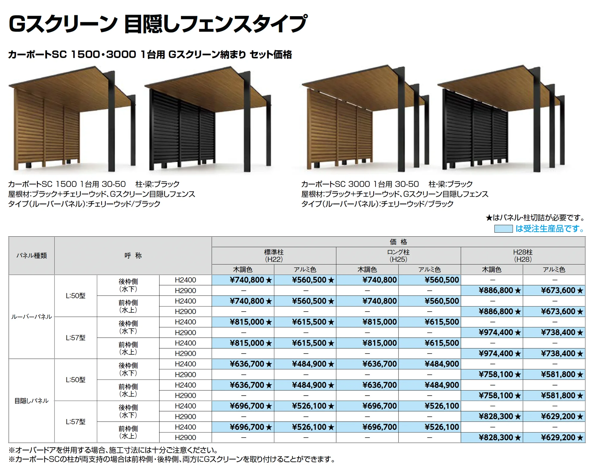 カーポートSC 3000 1台用_価格_7