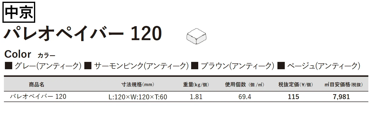 パレオペイバー120【2023年版】_価格_3